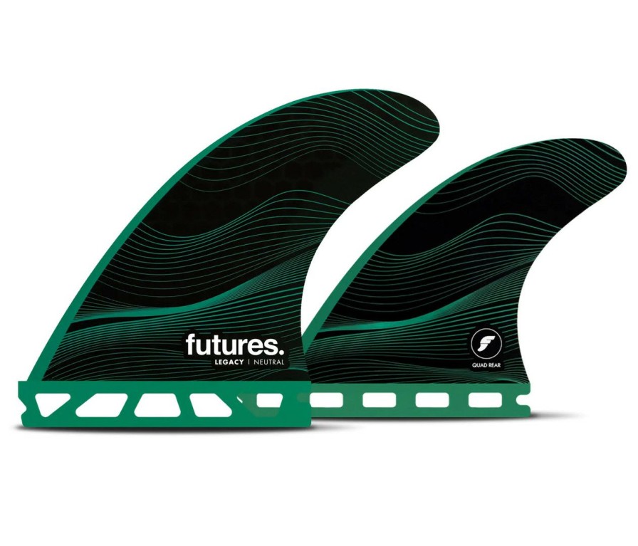 Surf * | Classical Futures Fins F6 Hc Quad Fin Set Green M