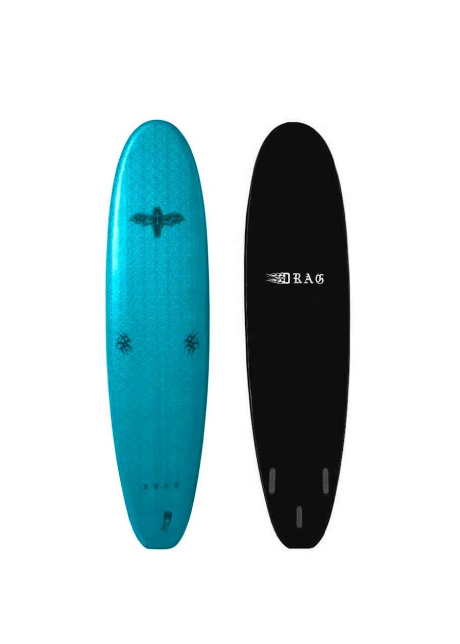 Surf * | Crazy Deals Drag Board Co Coffin Torquise