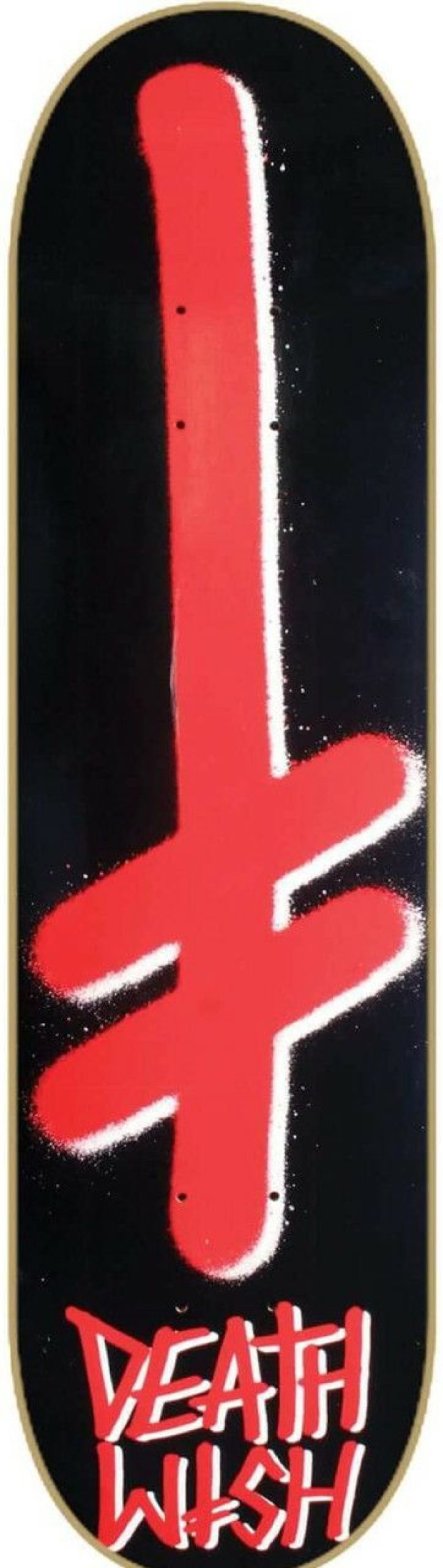 Skate Decks * | Classical Deathwish Skateboards Gang Logo Deck Black/Red