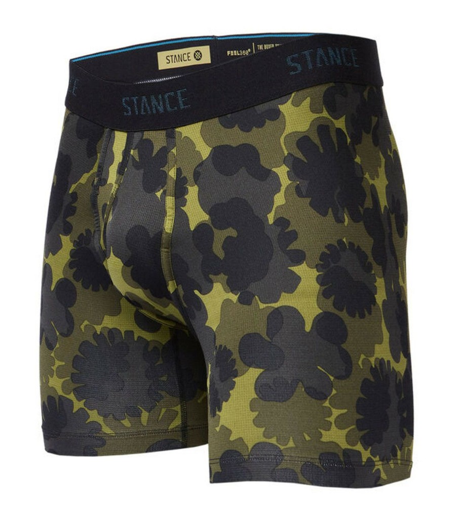 Mens * | Clearance Sale Stance Hydrangea Wholester Boxer Brief Grn