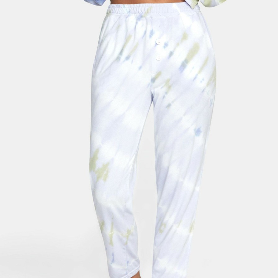 Womens * | Special Offers Rvca No Doubt Tir-Dye Cropped Sweats Mul