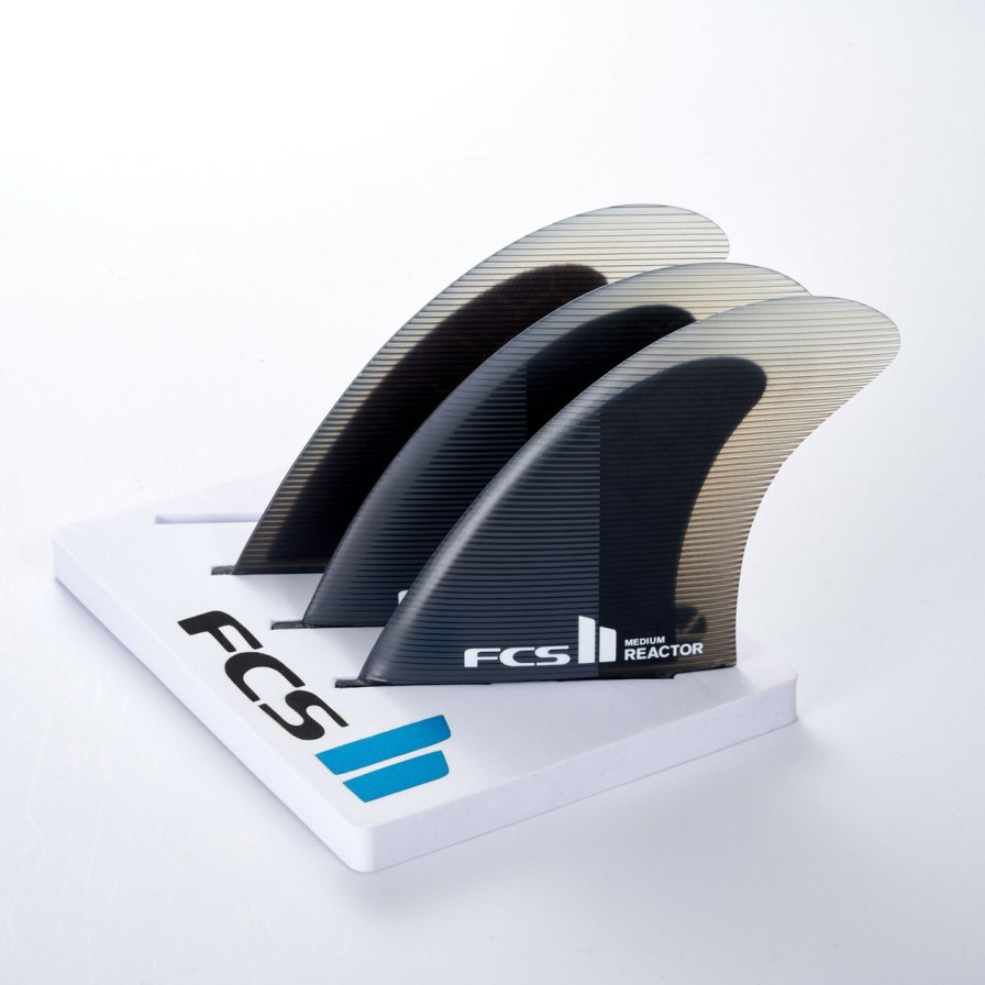 Surf * | Classical Fcs 2 Reactor Pc Tri-Fin Set Charcoal-Black M