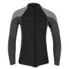 Surf * | Fashionable O Neill Reactor-2 2Mm Front Zip L/S Boys Jacket Dq3-Black-Graphite-Cool Grey