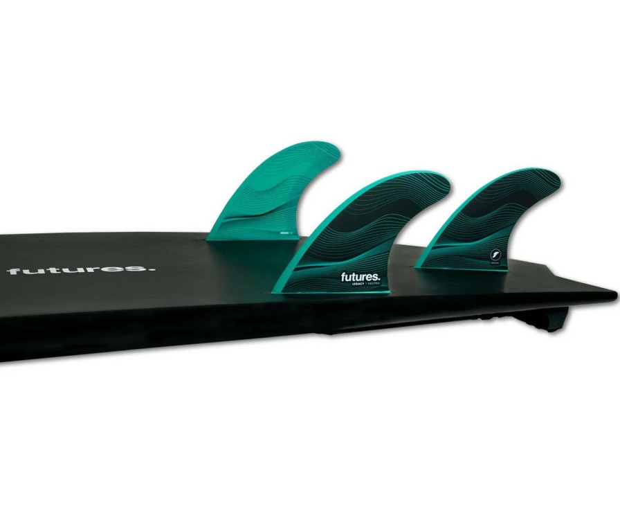 Surf * | Fire Sale Future Fins F6 Legacy Thruster Fin Set Green M