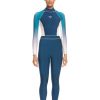 Surf * | New Threads Roxy Rise Collection 3/2Mm Back Zip Womens Fullsuit Bqp0-Iodine Blue