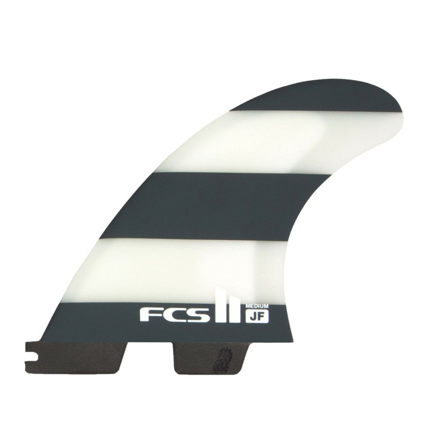 Surf * | Exclusive Design Fcs 2 Jf Pc Tri-Fin Set Black-White L