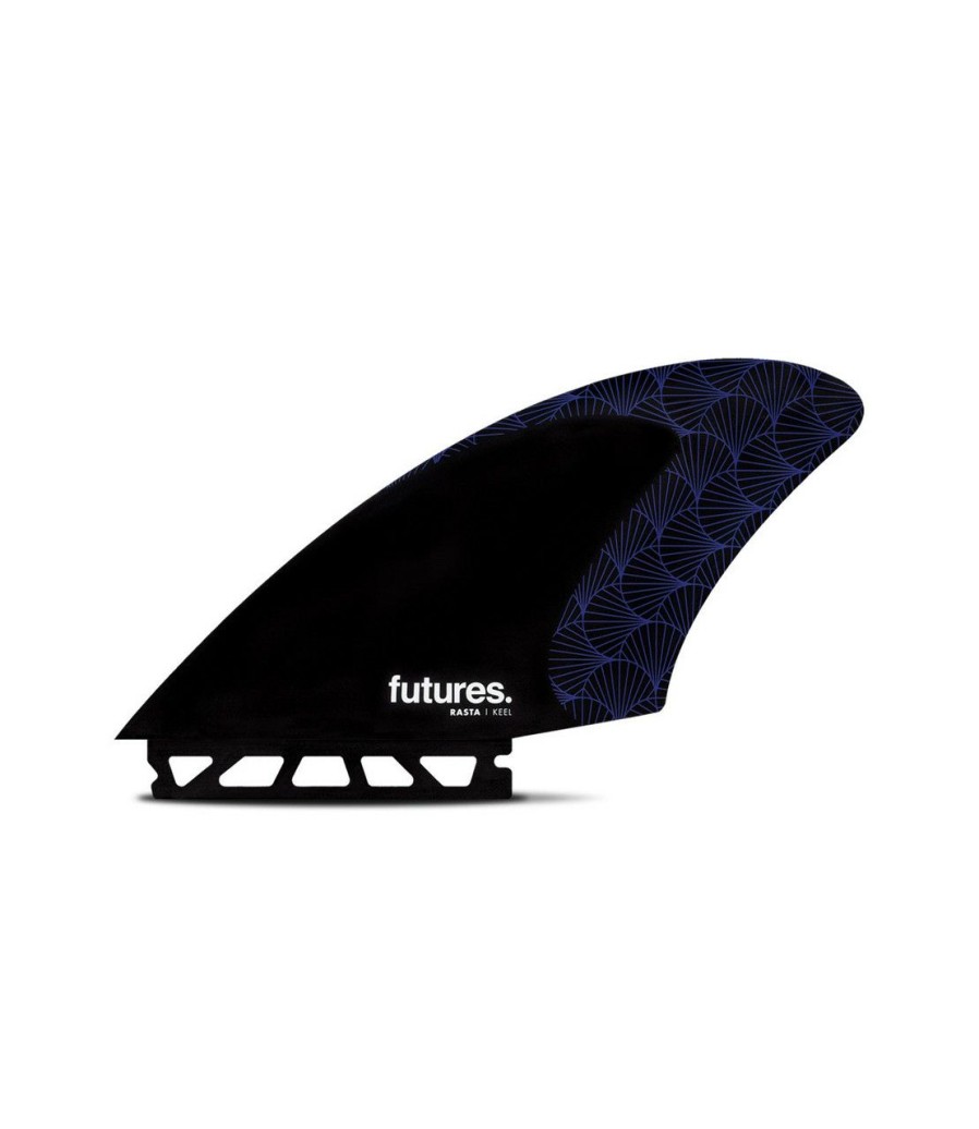 Surf * | Bargain Sale Future Fins Rasta Honeycomb Keel Set Black-Purple