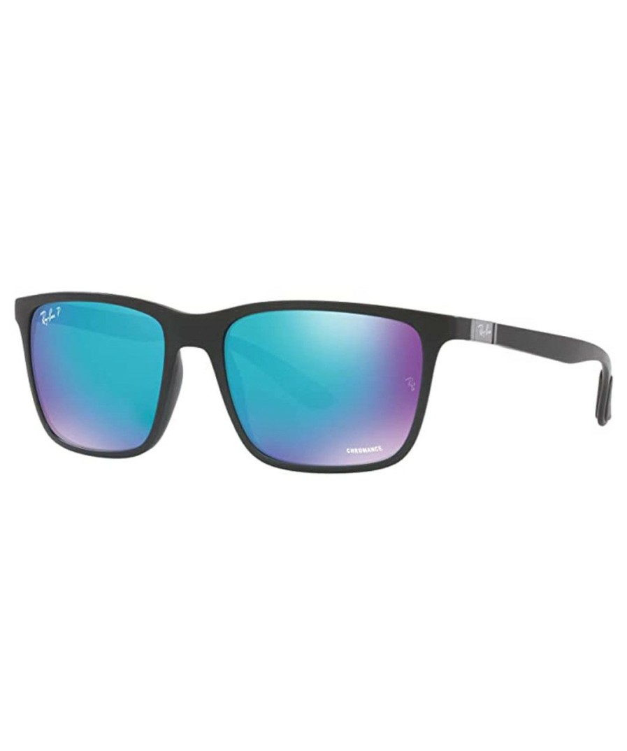 Mens * | Fire Sale Ray Ban Rb4385 Polarized Sunglasses Greenmirrorblue