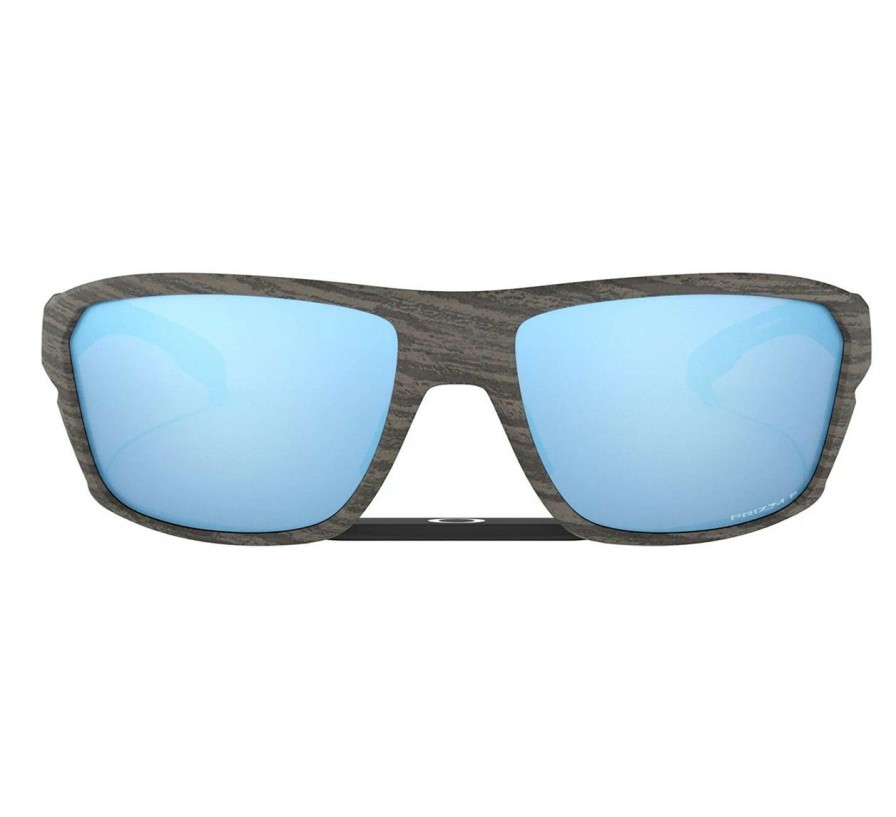 Mens * | Shop Oakley Split Shot Woodgrain Polarized Sunglasses Prizmdeepwater