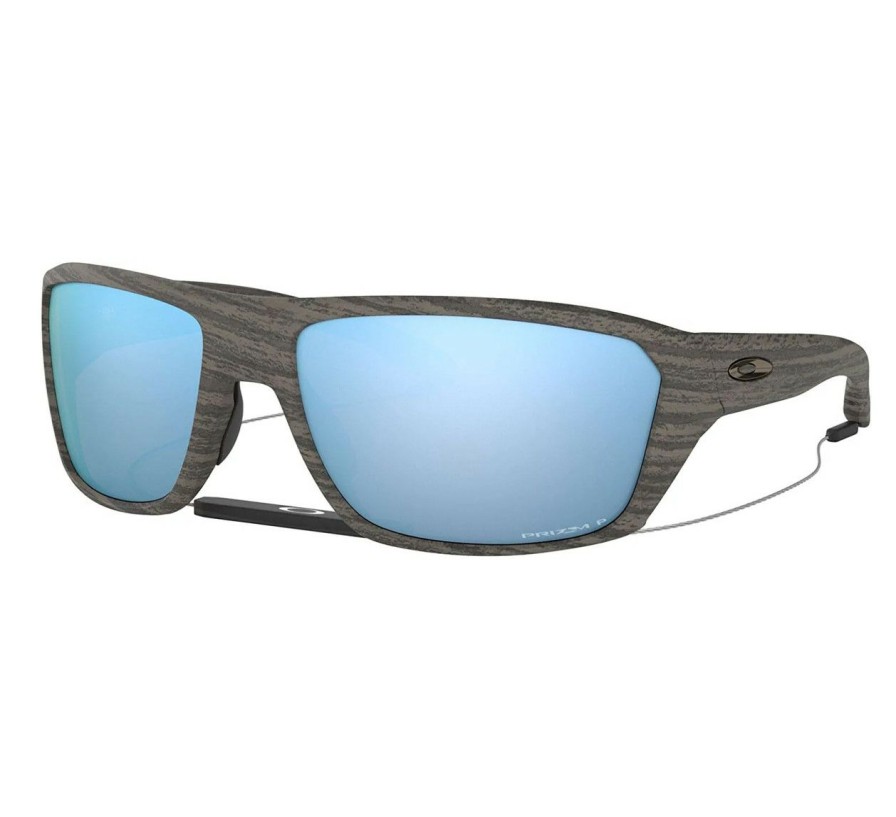 Mens * | Shop Oakley Split Shot Woodgrain Polarized Sunglasses Prizmdeepwater