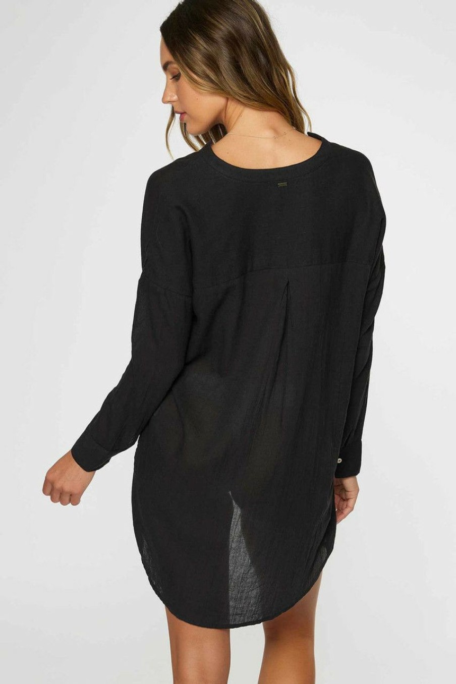 Womens * | Crazy Deals O'Neill Belize Cover Up 2024 Blk