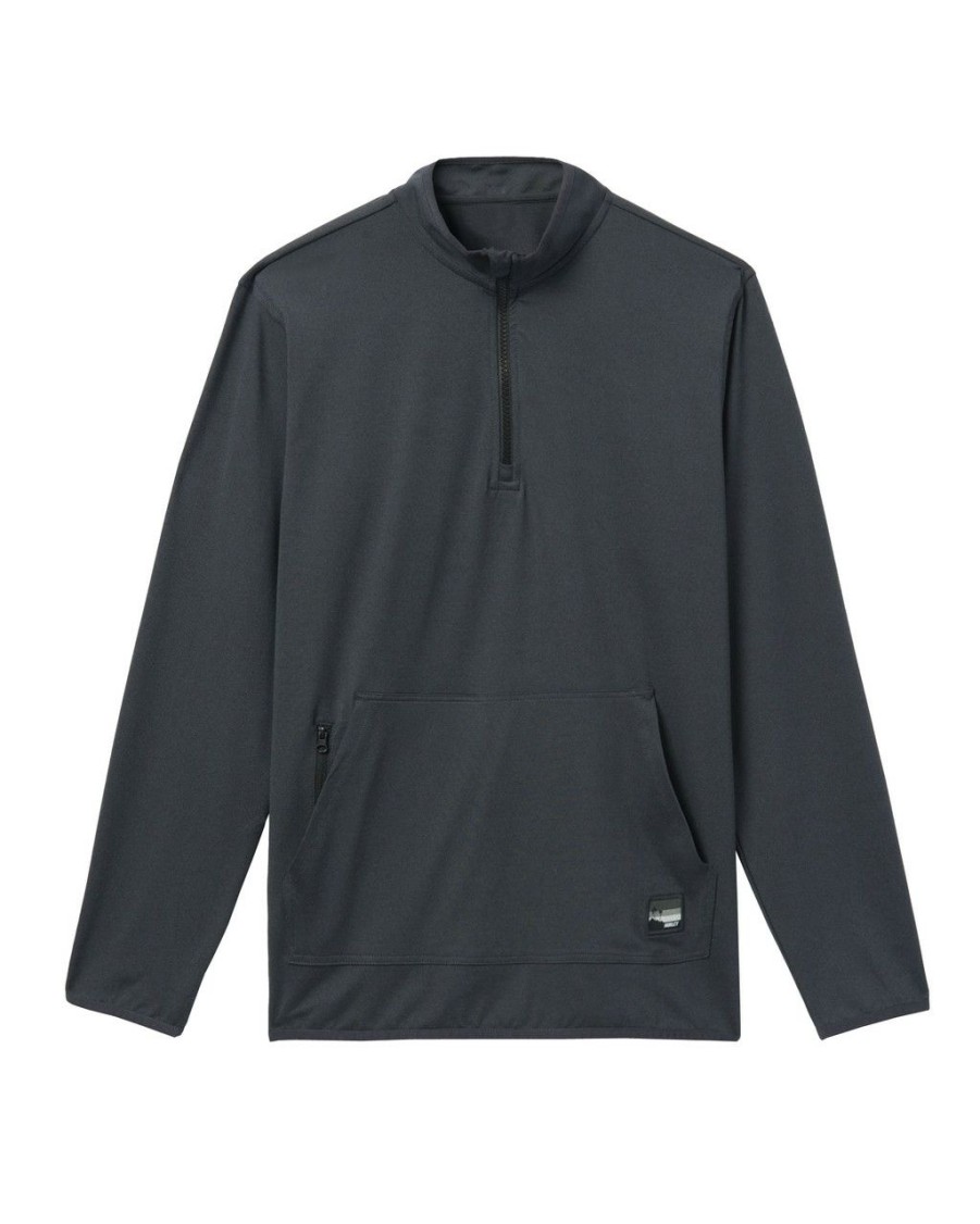 Mens * | Classical Hurley H20 Dri Mesa Onshore 1/4 Zip Fleece H006-Darkstonegrey