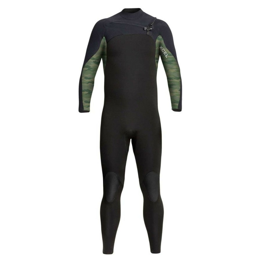 Surf * | Quality Guarantee Xcel Phoenix 3/2Mm Fullsuit Bgc-Black-Green Camo