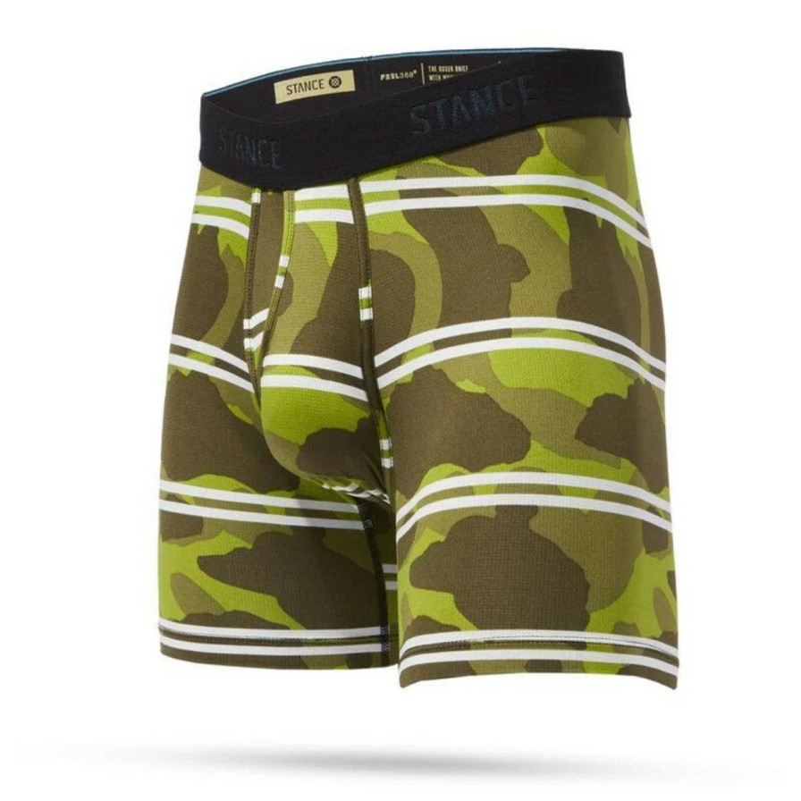 Mens * | Exclusive Design Stance Abrams Butter Blend Boxer Brief W/ Wholester Green