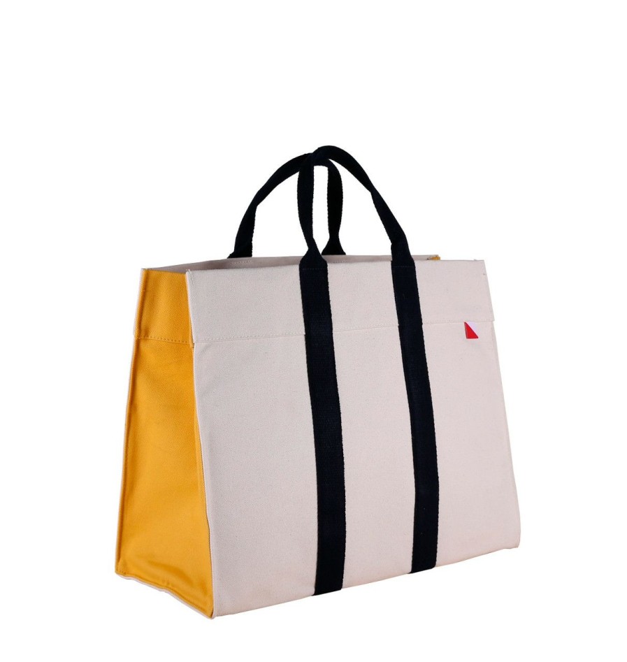 Womens * | New Threads Shore Havana Tote Bag Canary