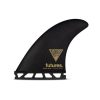 Surf * | Crazy Deals Future Fins Dark Arts Control Series Thruster Set Black-Gold L