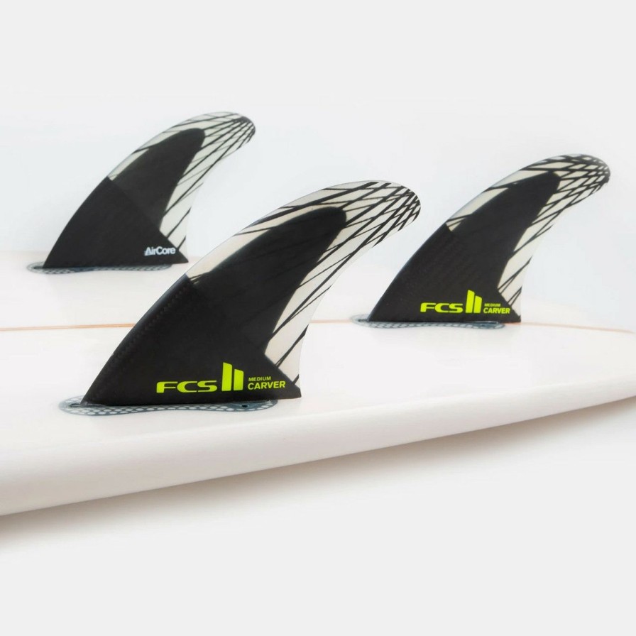 Surf * | Crazy Deals Fcs 2 Carver Pc Carbon Tri-Fin Set Black-Acid L