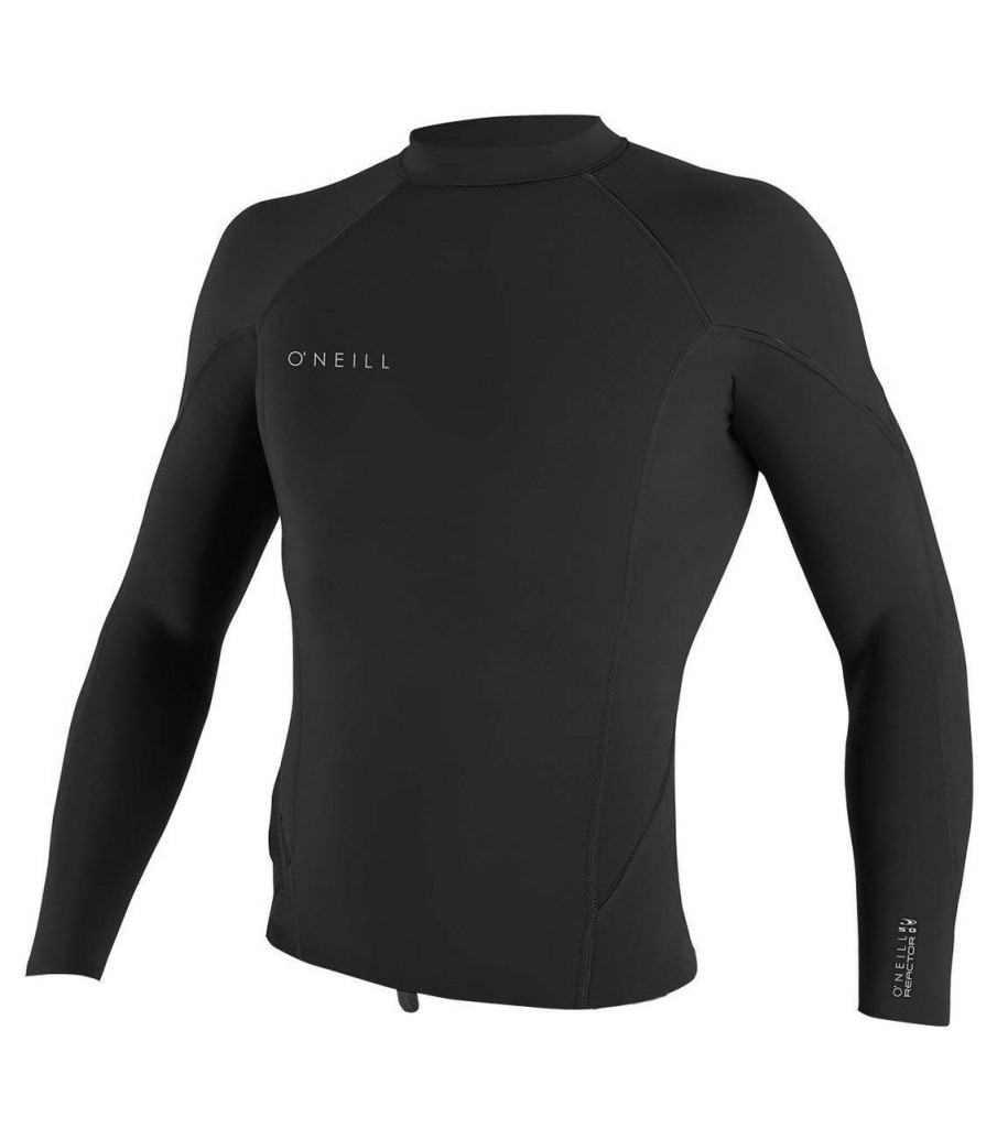 Surf * | Shop O Neill Reactor-2 1.5/1.0Mm L/S Boys Wetsuit Jacket Es8-Black-Ocean-Ocean