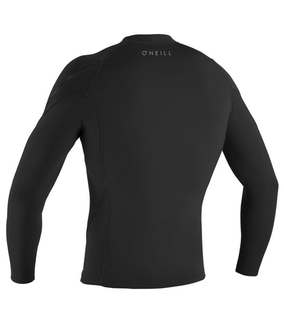 Surf * | Shop O Neill Reactor-2 1.5/1.0Mm L/S Boys Wetsuit Jacket Es8-Black-Ocean-Ocean