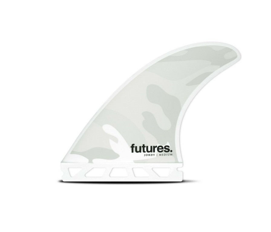 Surf * | Crazy Deals Futures Fins Jordy Honeycomb Thruster Set White Camo M