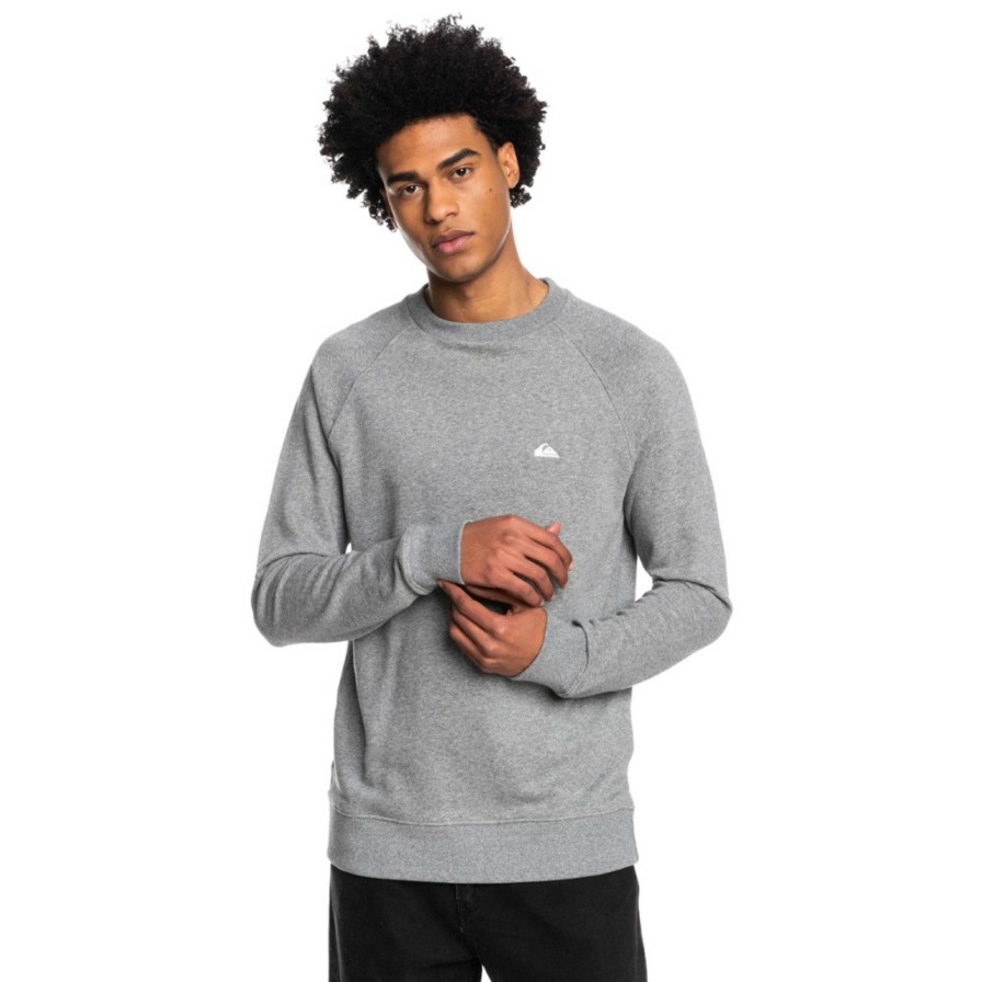 Mens * | Online Discount Quiksilver Essentials Crew Raglan Sjsh