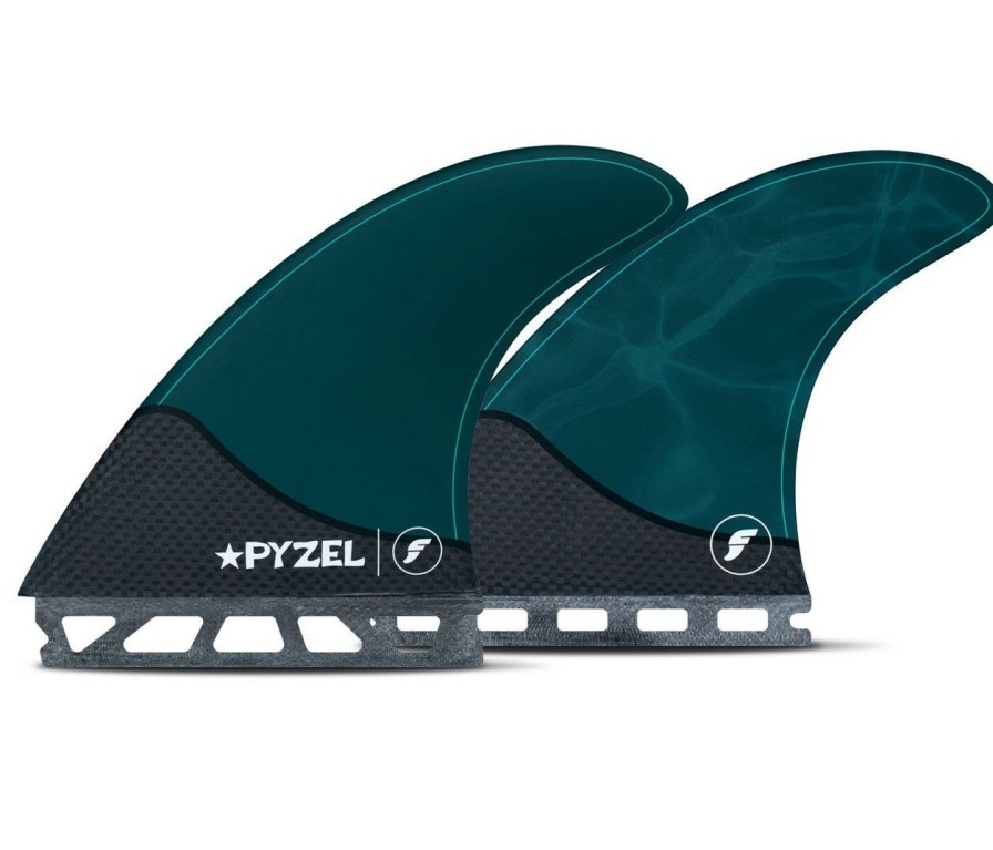 Surf * | Online Discount Future Fins Pyzel Hc-Carbon Thruster Set Pacific Blue L