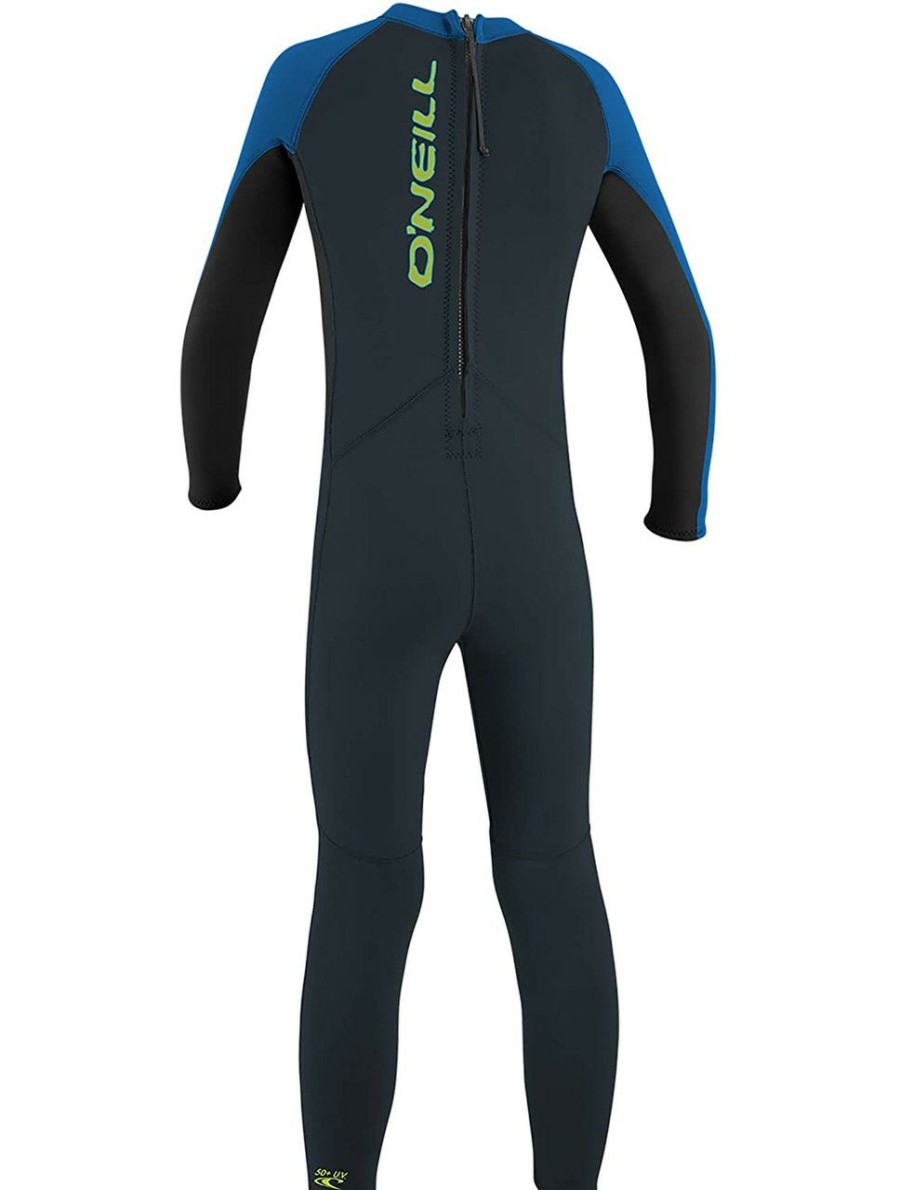 Surf * | Excellent O Neill Reactor-2 2Mm Back Zip Toddler Fullsuit Fv4-Slate-Black-Ocean