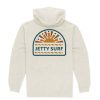 Mens * | Fashionable Jetty Burst Zippy Hoodie Oat