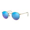 Mens * | Cheaper Ray Ban Round Metal Polarized Sunglasses Bluemirror