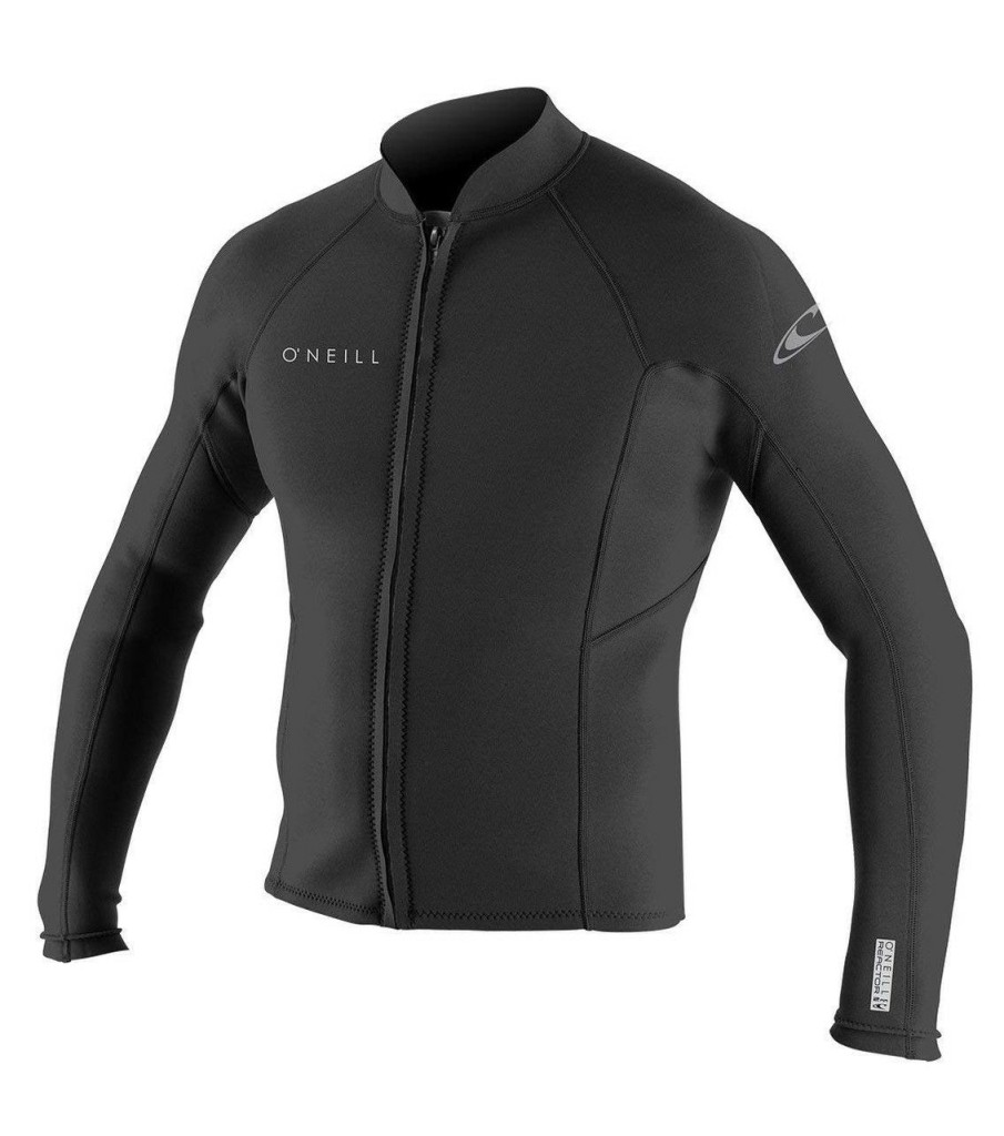 Surf * | Exclusive Design O Neill Reactor-2 1.5Mm Front Zip L/S Jacket A00-Black-Black