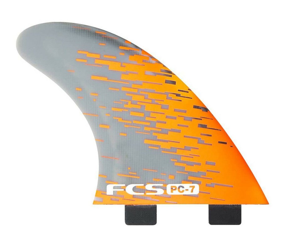 Surf * | Quality Guarantee Fcs Pc-7 Tri-Fin Set Orange Smoke L