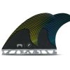 Surf * | Online Discount Future Fins Mayhem Honeycomb-Carbon Thruster Set Yellow-Blue Medium